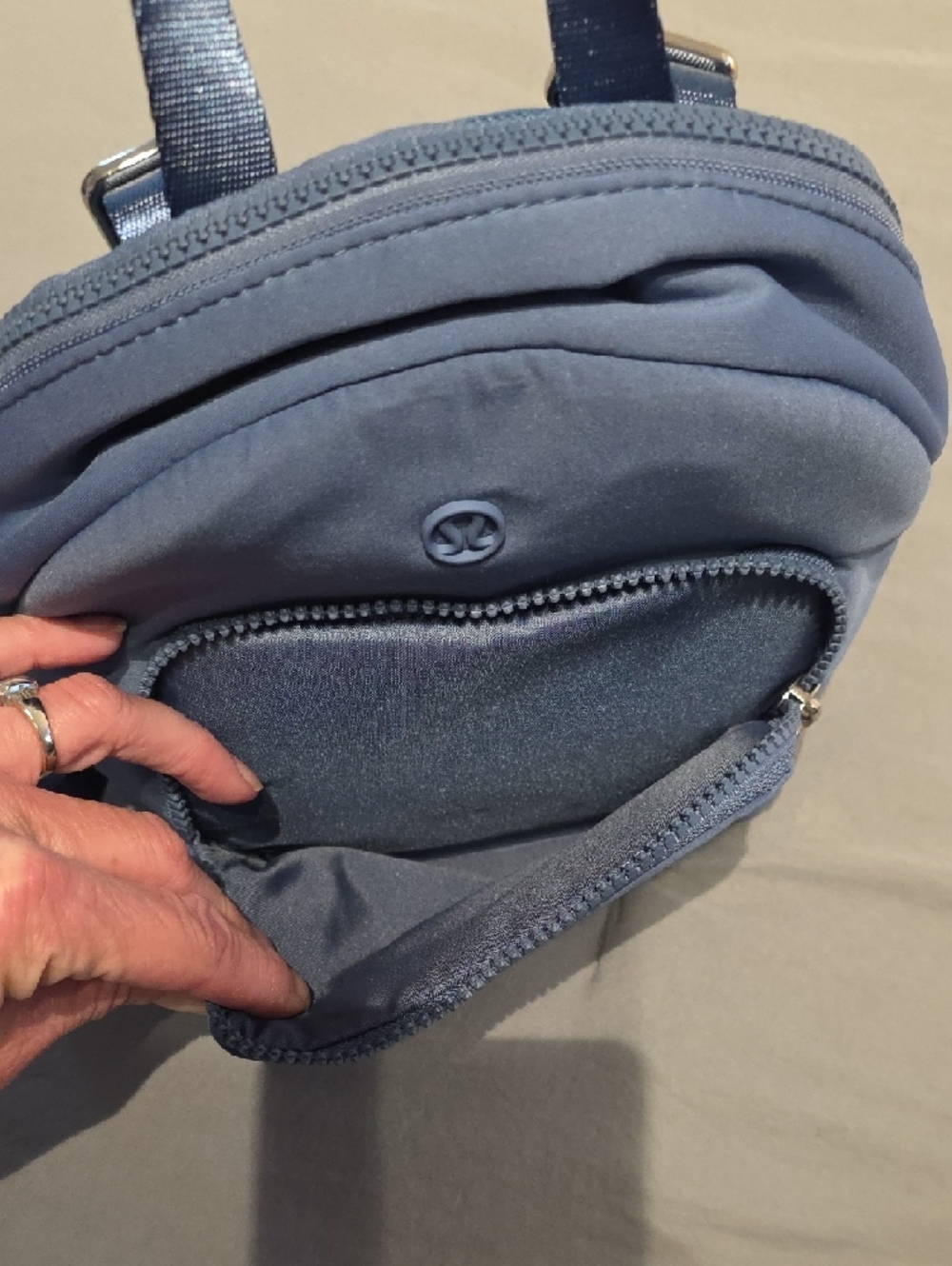 Lululemon Knit Nylon Micro Backpack in Slate Blue 4L - Picture 3 of 12